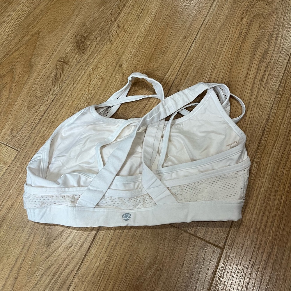 White Women's Sports Bra
